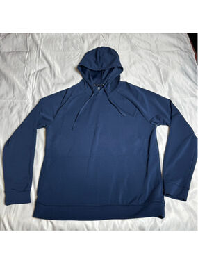 Men's Xersion Blue Scuba Popover Hoodie Size M